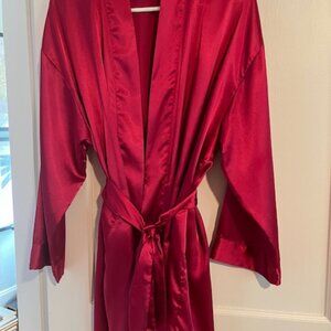 Short Red Victorias Secret Robe
